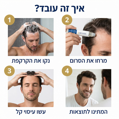 Revivex - רולר סרום לצמיחת שיער