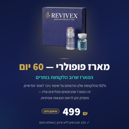 Revivex 2.0™ - ערכה לטיפול ושיקום נשירת שיער והתקרחות