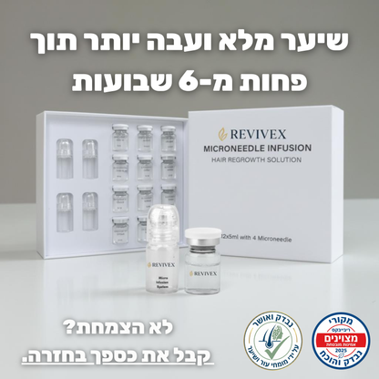 Revivex 1.0 - ערכה לטיפול ושיקום נשירת שיער והתקרחות