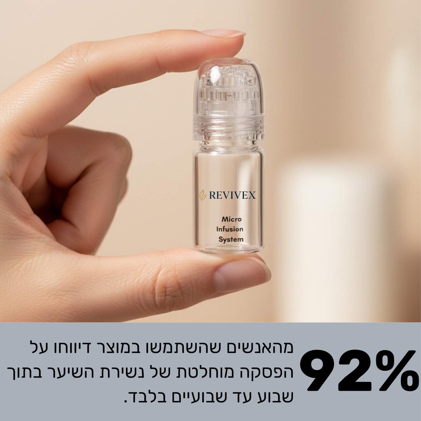 Revivex 1.0 - ערכה לטיפול ושיקום נשירת שיער והתקרחות