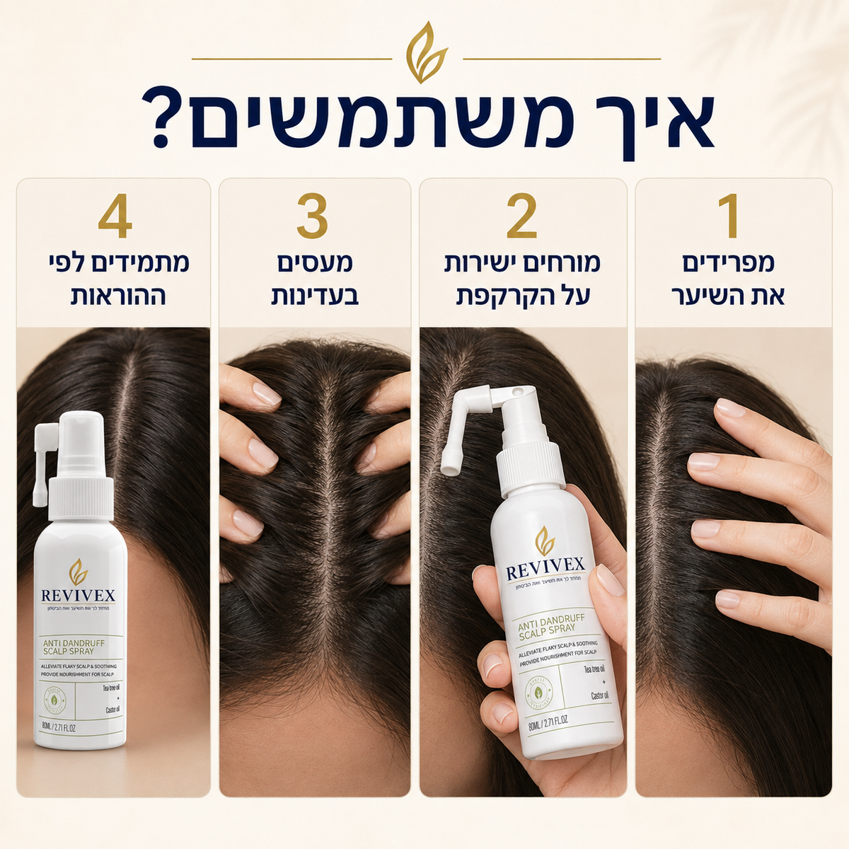 Revivex - פתרון להקלה מיידית בקשקשים גירודים ואדמומיות
