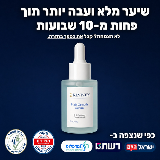 Revivex Serum - סרום GHK CU לטיפול בנשירה והתקרחות